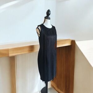 Rachel Zoe Black Fringe Cocktail Dress – Size 10 | Sleeveless, Classic LBD